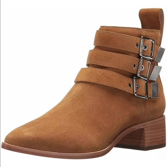 NWT Loeffler Randall Nash Suede Ankle Boots Size 6 - Picture 2 of 14